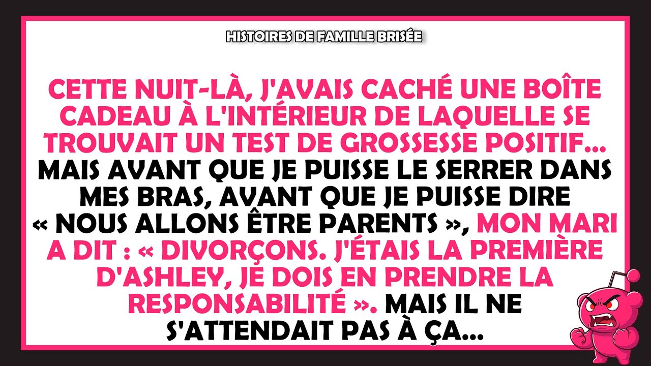 Mon mari m'a divorcée pour prendre la responsabilité de la première fois de sa maîtresse.