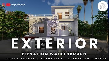 🏡✨EXTERIOR HOME DESIGN ANIMATION ♥ #3ddesign #youtubeshorts #shorts