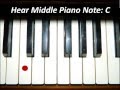 Hear piano note  middle c