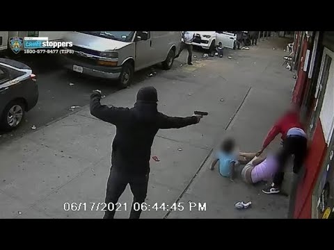 Kids dive for cover as gunman opens fire on Bronx sidewalk