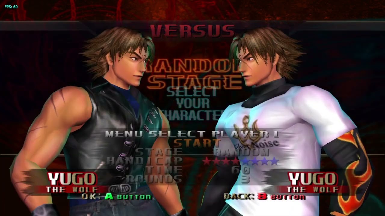 Bloody Roar Extreme Online: Kazura vs Nubi - Yugo mirrors