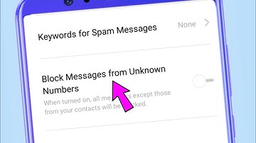 block messages from unknown number || unknown number message block kaise kare