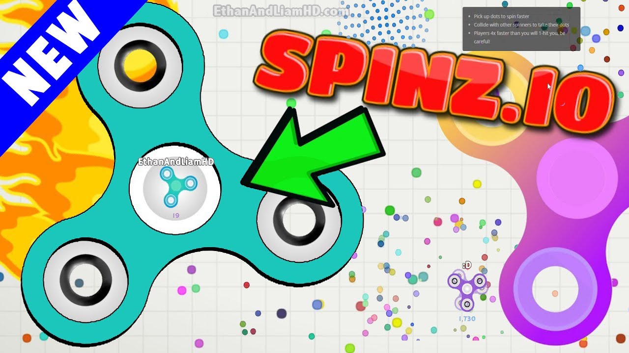 Spinz.io Fidget Spinner Game like Arag.io / Slither.io Gameplay YouTube
