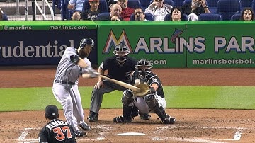 SEA@MIA: Ackley singles to break up perfect game bid