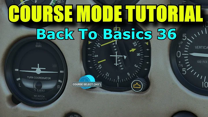 FS2020: Course (CRS) Mode Tutorial (For ILS Approaches) - Back To Basics With MSFS Part 36