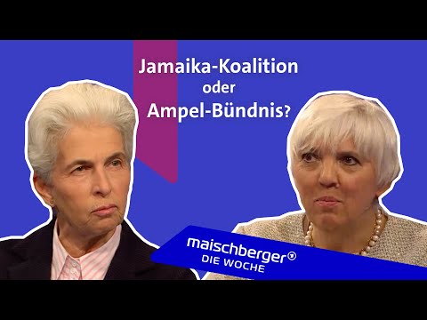 Grüne und FDP sondieren - Claudia Roth und Marie-Agnes Strack-Zimmermann | maischberger. die woche