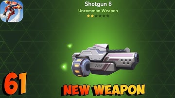 Mech Arena: Robot Showdown - Gameplay Walkthrough  Part 61 - New Weapon Shotgun 8(iOS,Android)