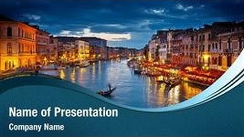 Venice Culture PowerPoint Template Backgrounds - DigitalOfficePro #03040W