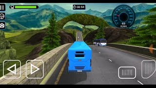 Bus racing level 13 complete Android gameplay parking very good driver beautiful road screenshot 3