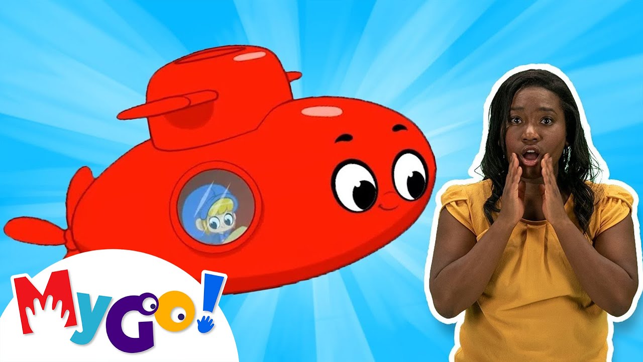 My Red Submarine | MyGo! Sign Language For Kids | Morphle - Cartoons for Kids | ASL