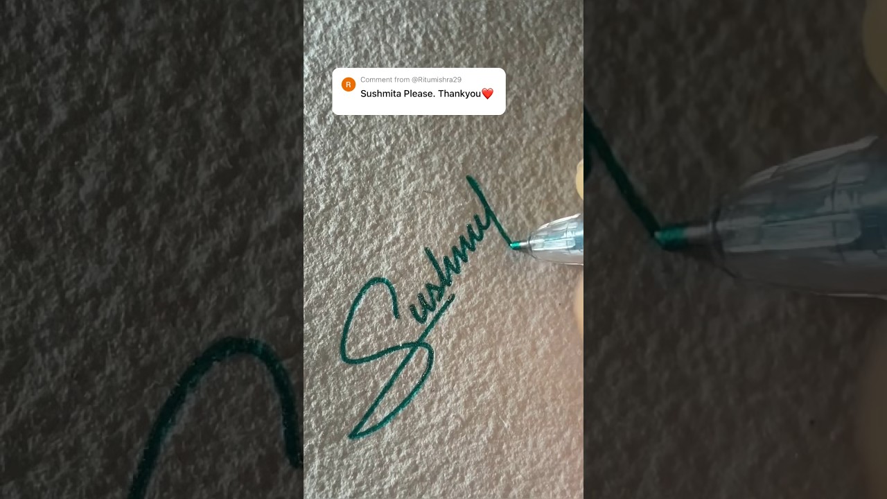 Sushmita Name Signature Design. Whose Next?? 