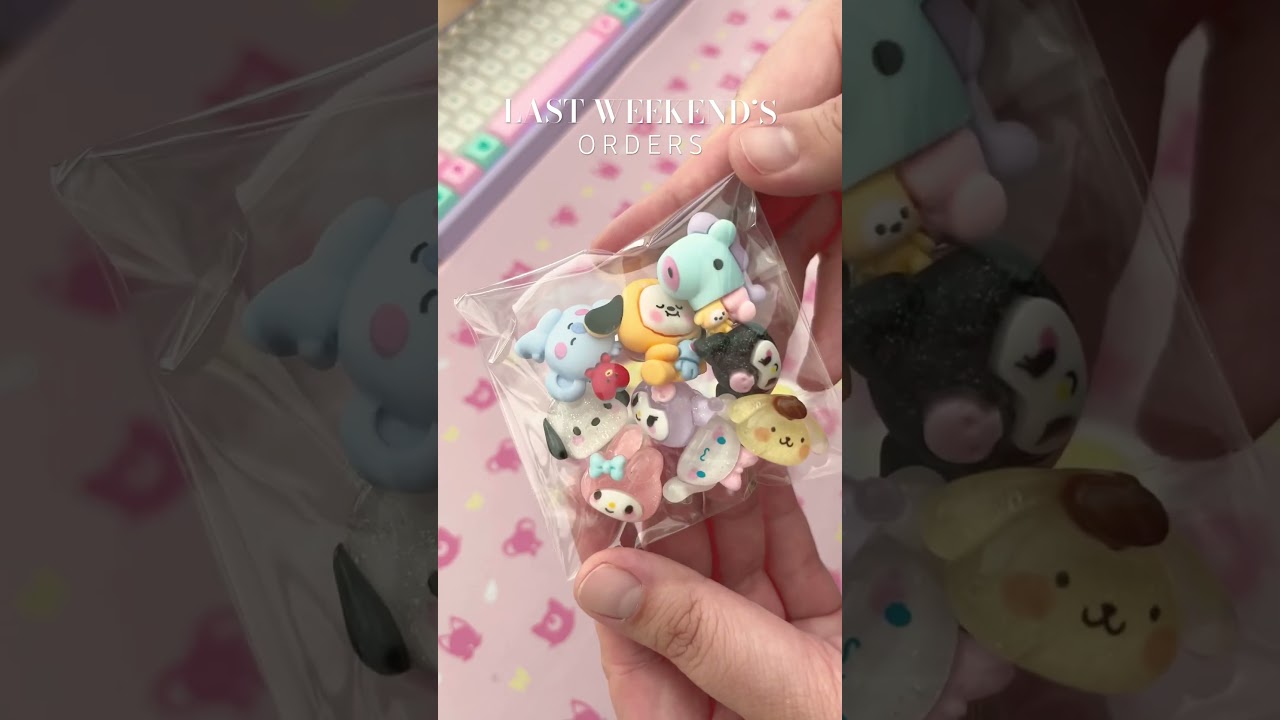 Cute Badge Reels | Kawaii Sanrio Croc Charms | Clay Art Charms for DIY