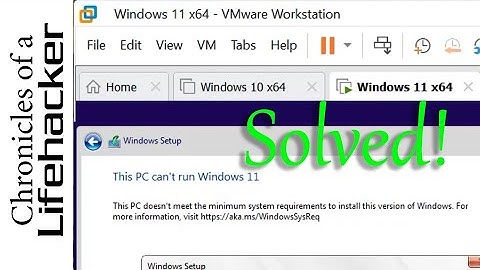 VMware how to solve error:  This pc can