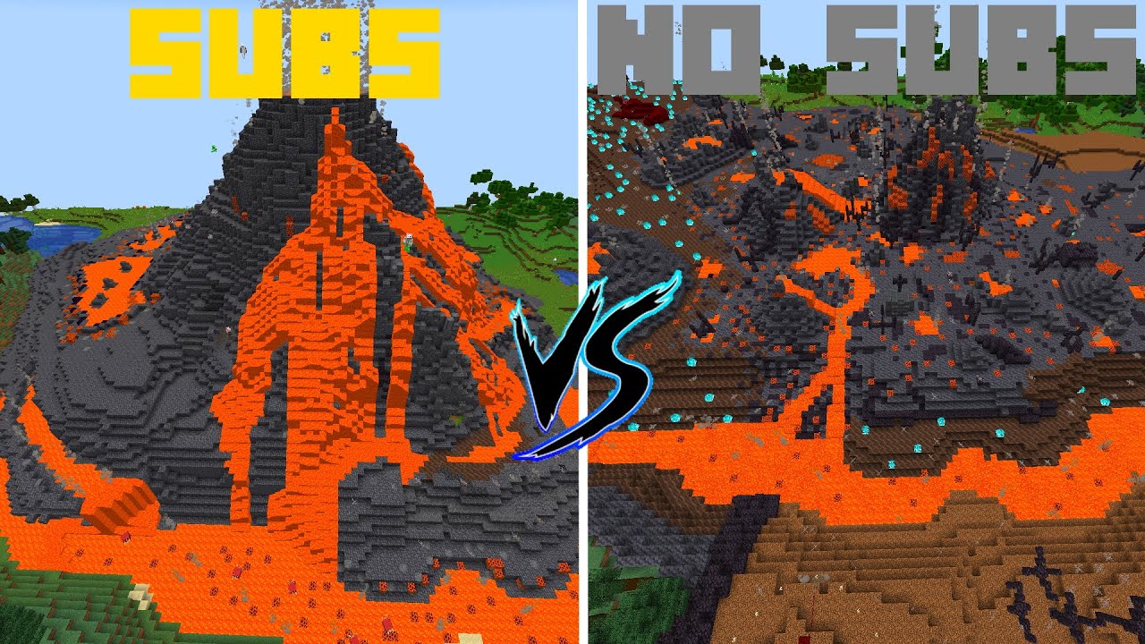 Les Doy 2 Horas Para Construir un Volcan - SUB VS NO SUB