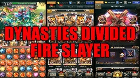 Legendary Game Of Heroes: Dynasties Divided Event Gameplay/Team Testing (Fire Slayer)
