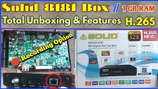 Famous SOLID HDS2X-8181 // Total Unboxing // IC Chip Details // Recording Option With full info... Profile