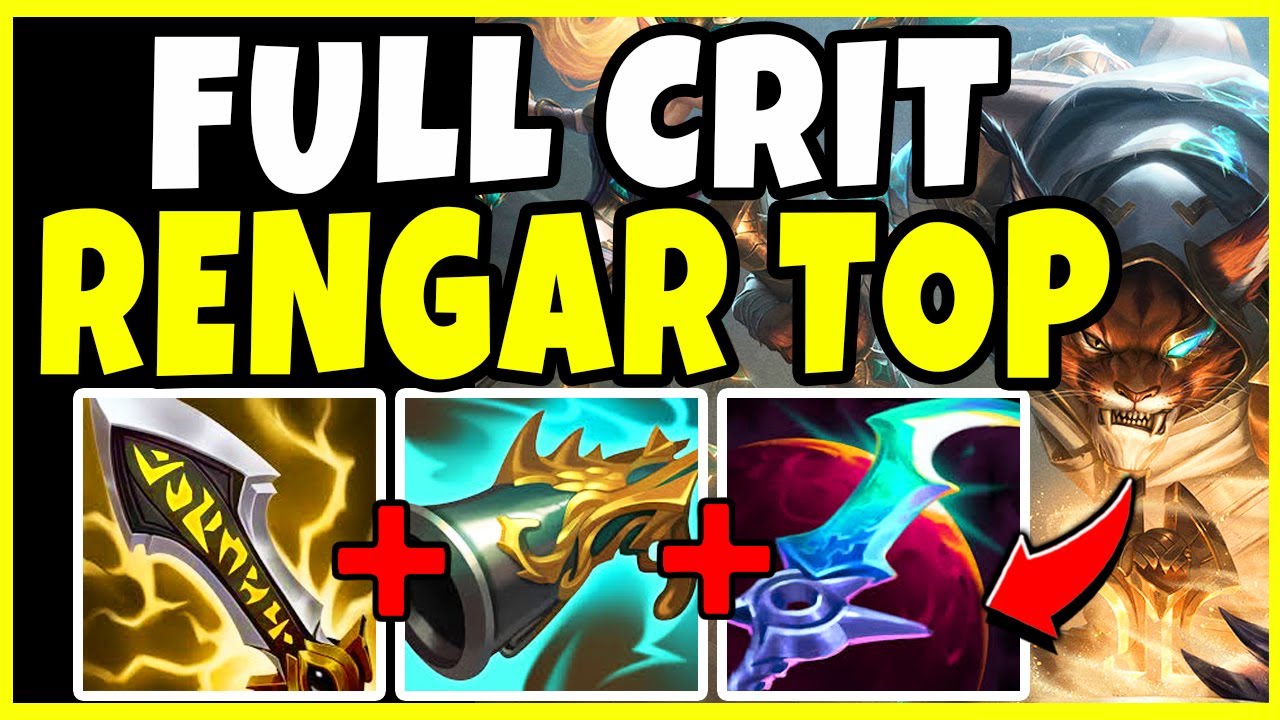 FULL CRIT RENGAR TOP IN SEASON 11! THIS STRAT IS FREELO! League of