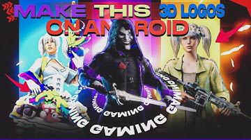 how to make a 3d bgmi/pubg logo  on android | PSCC |  full tutorial | stareditz