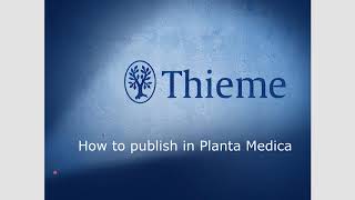 Publish in Planta Medica screenshot 1