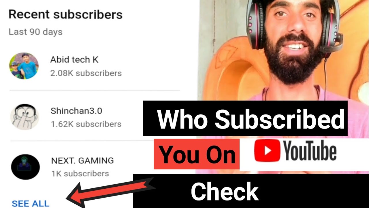 How To See Who Subscribed My Youtube Channel | apne channel ke ...