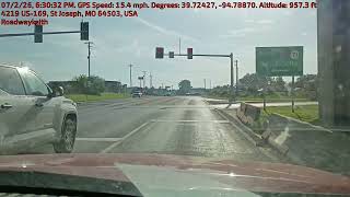 July 2, 2026 traveling to Menards on Commonwealth Dr in St Joseph Missouri 64503