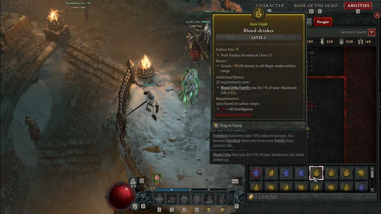 Diablo 4 How to Earn Paragon Points!! How to Grind for Levels