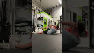 Cable bicycle sit-ups