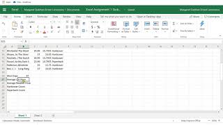 Famous Excel Assignment 1 Formulas Profile