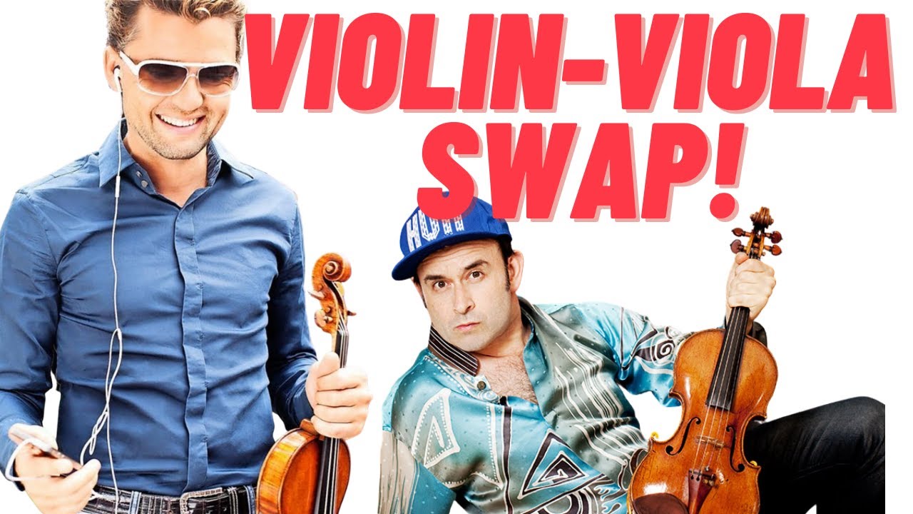 Impossible piece for Violin and Viola - swap in the middle!