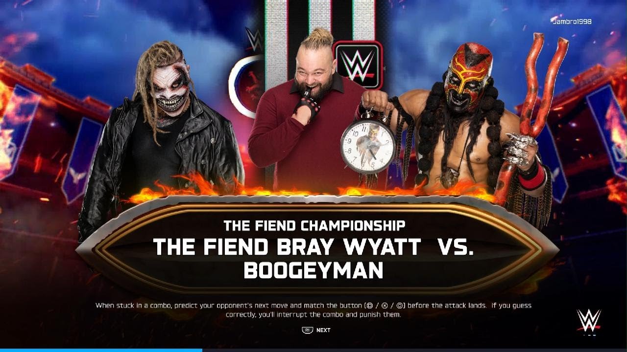 WWE 2K25 - 'THE FIEND' BRAY WYATT VS THE BOOGEYMAN! - THE FIEND CHAMPIONSHIP!