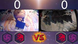Ruby Amethyst Aggro vs Ruby Amethyst Control - Late Night Lorcana Trading Game Live!