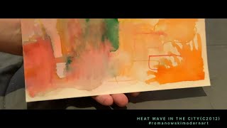 HEAT WAVE IN THE CITY(C2012), older artwork that just needed a new look at, watercolor on paper