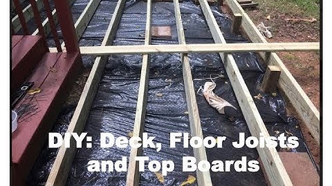 DIY: Part 2, Floating Deck-- Floor Joists, and Top Boards