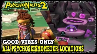 Psychonauts 2 All Psychoseismometer Locations for Gisu - Good Vibes Only Trophy / Achievement Guide