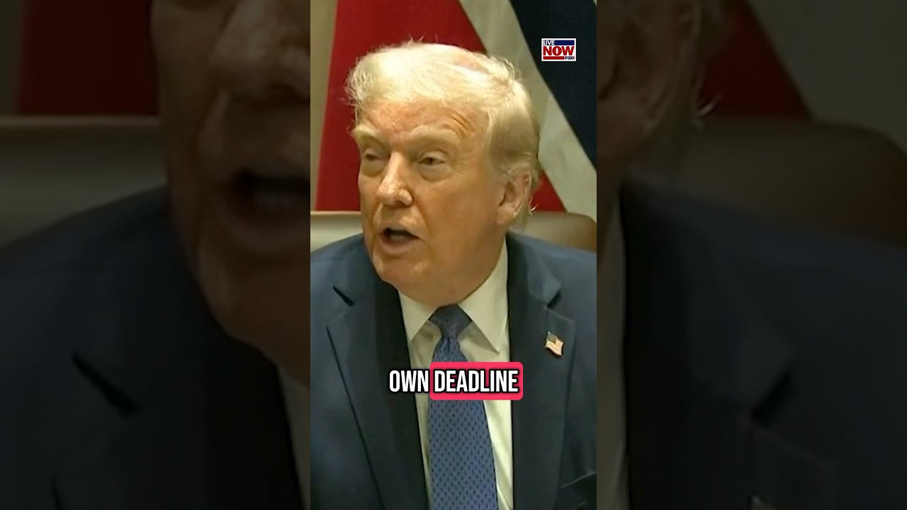 President Trump told reporters that he has his "own deadline’ for Russia, Ukraine peace talks