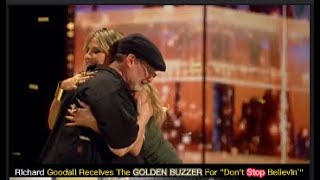 Auditions  AGT 2024 Goodall Receives The GOLDEN BUZZER For Don't Stop Believin #trending