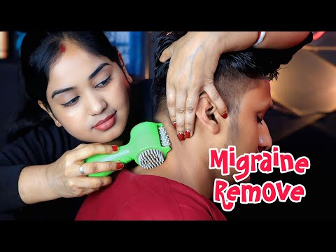 Headaches and Migraine Remove Massage | Female to Male Massage | Neck Massage | Moral Of ASMR