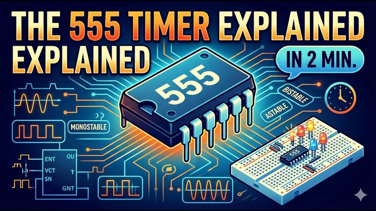 What is a 555 Timer? 555 Timer IC Pinout & Modes Explained FAST ...