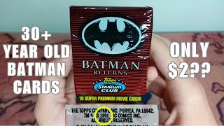 Opening Vintage Batman Returns Cards From 1991