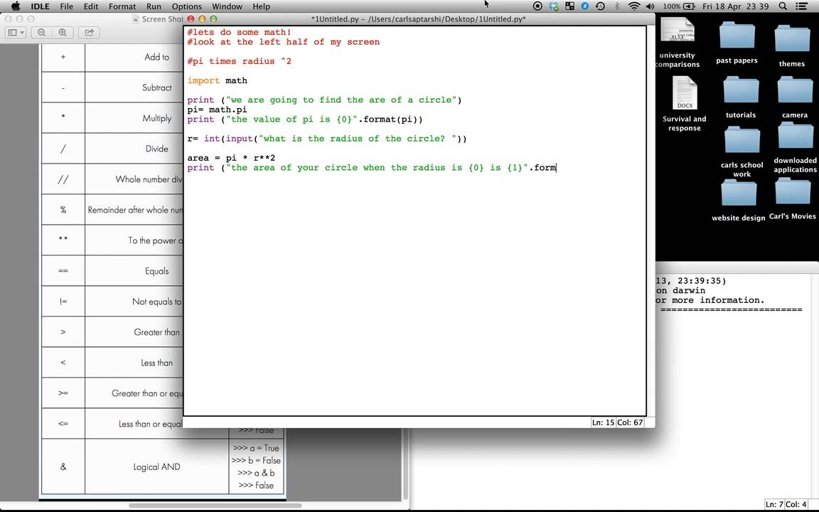 Basics of Python - python maths - introduction to maths and how to find ...