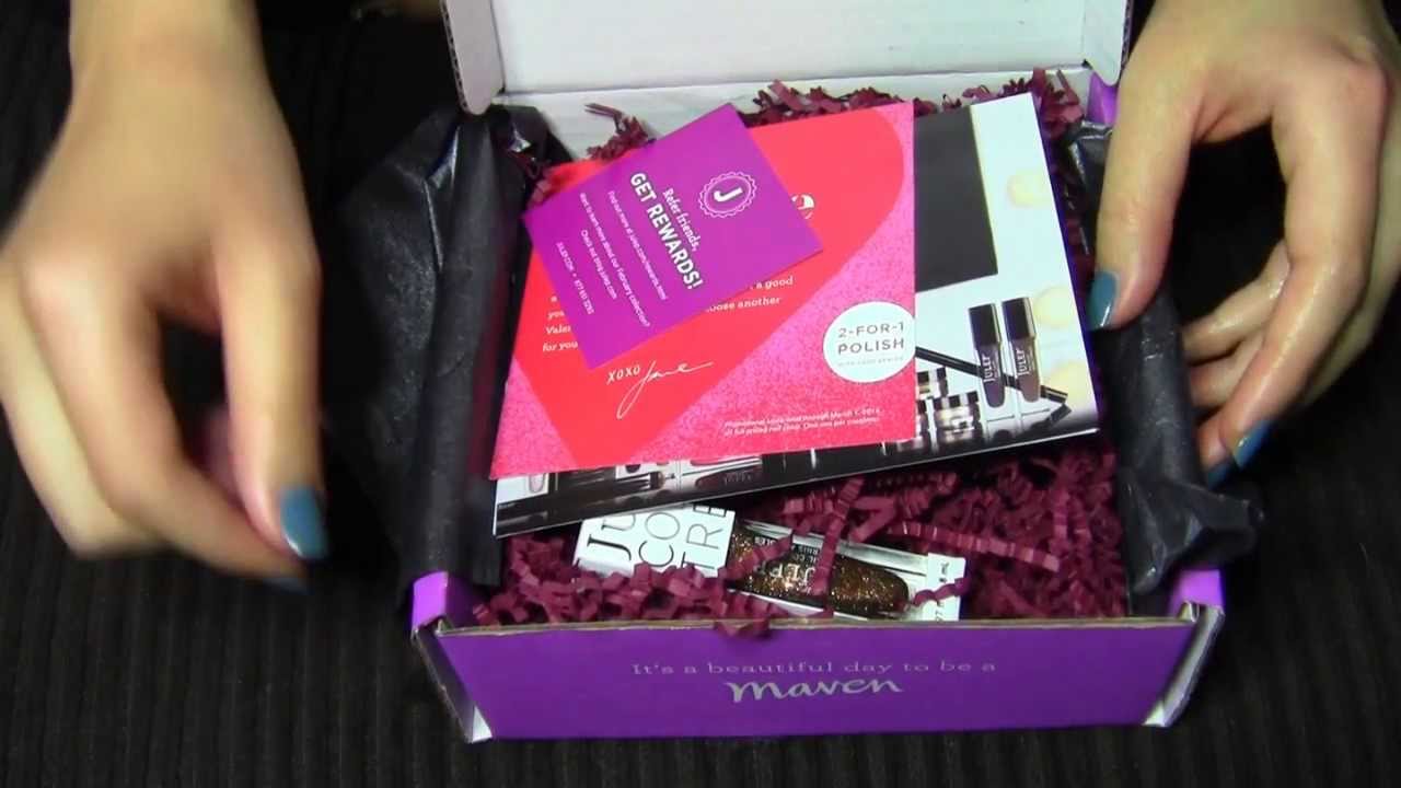 Julep Maven February 2014 Unboxing!! ♥ ♥ Valentine's box with a bonus polish!