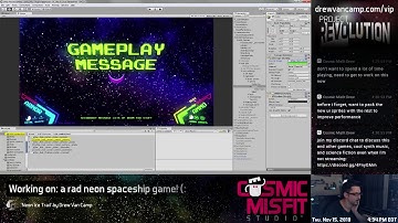 making REVO: neon spaceship game #scifi #gamedev #unity