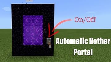 Minecraft Bedrock Edition Automatic On And Off Nether Portal [ Easy Tutorial ]