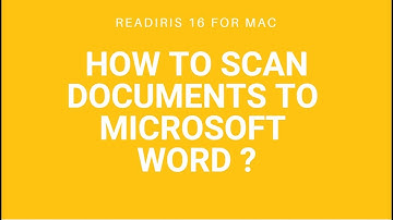 Readiris 16 Mac: How to scan documents to Microsoft Word?
