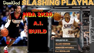 2k20 Allen Iverson Build MYplayer Builder LEGEND BUILD