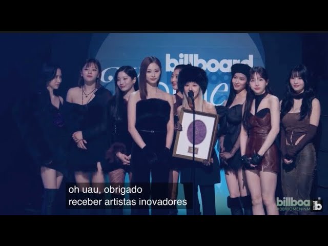 TWICE faz história ao receber prêmio no Billboard Women In Music 2023