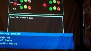 Mame running on projector