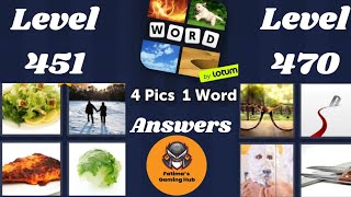 4 Pics 1 Word  Level 451-470 All  Answers/ Gameplay  (iOS - Android ) screenshot 4