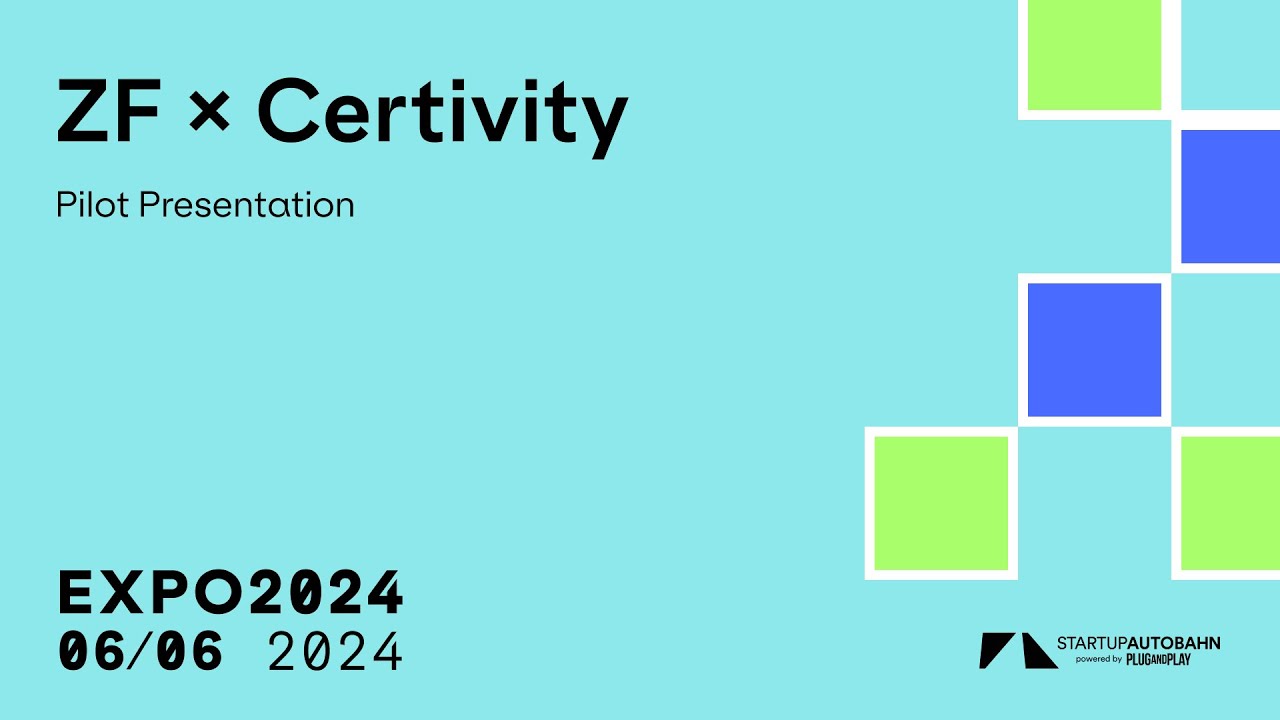 Pilot Presentation ZF & Certivity - YouTube