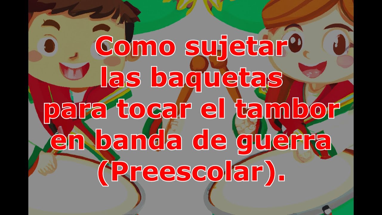 Como sujetar las baquetas para tocar el tambor en banda de guerra